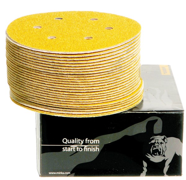 Gold-Scheiben 150 mm Ø, 6-fach gelocht