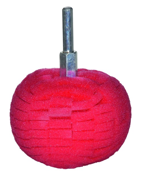 Schaum Polierball weich rot Ø 75mm